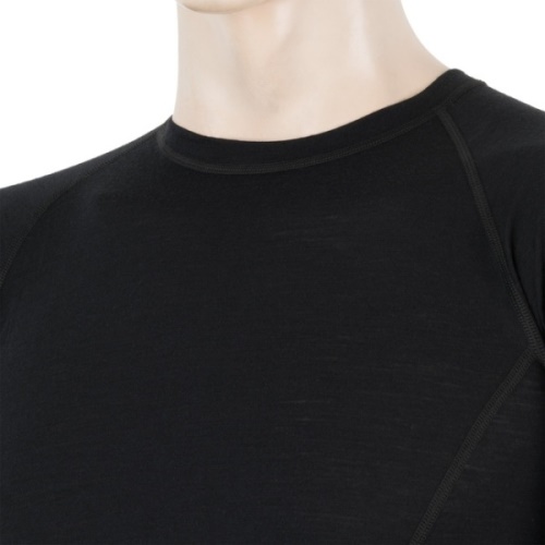 SENSOR Merino Air pánské triko s dlouhým rukávem černé