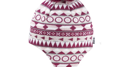 Dětská pletená Merino čepice Kama BW23 144 - purpurová