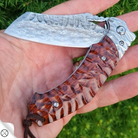 DELLINGER Tanto Dachser VG-10 Damascus nůž zavírací 