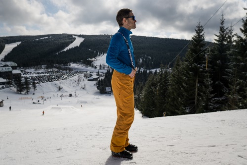 Husky Pánské lyžařské kalhoty Gilep M oranžová