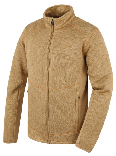 Husky Pánský fleecový svetr na zip Alan M beige