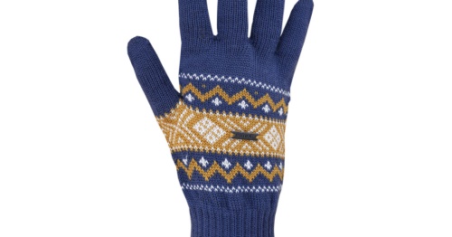 Pletené Merino rukavice Kama R113 107 - světle modrá