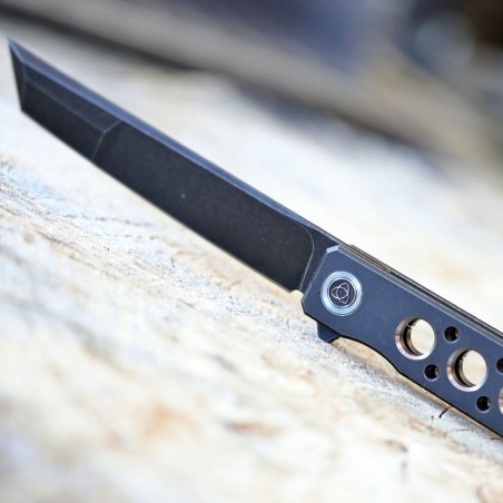 DELLINGER Kuzan Black - Titanium Flipper, CPM 20CV zavírací nůž Tanto
