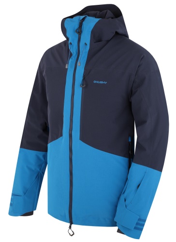 Husky Pánská lyžařská bunda Gomez M black blue/blue
