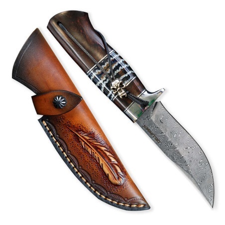 DELLINGER nůž lovecký Waldmann Full Damascus Nr.16