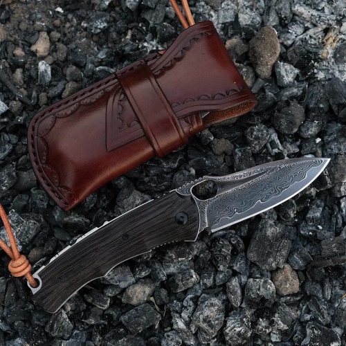 KnifeBoss damaškový zavírací nůž Classic VG-10