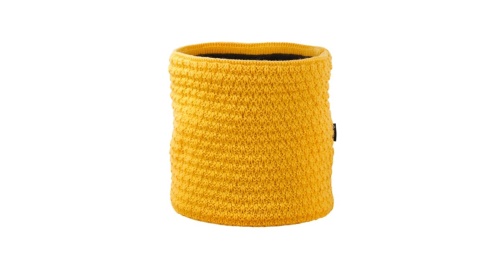 Pletený Merino nákrčník Kama S26 102 - žlutá