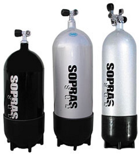 Potápěčská láhev SOPRAS 15 l s botkou (ventil)