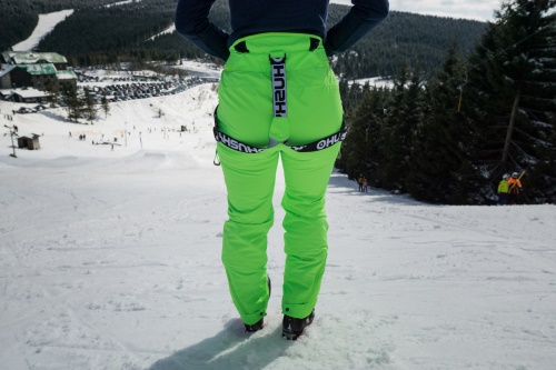 Husky Dámské lyžařské kalhoty Mitaly L neonově růžová