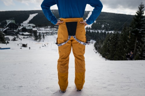 Husky Pánské lyžařské kalhoty Gilep M oranžová