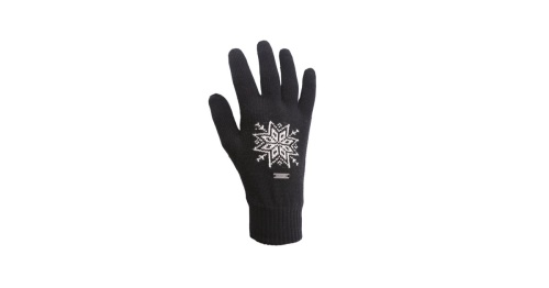 Pletené Merino rukavice Kama R104 110 - černá