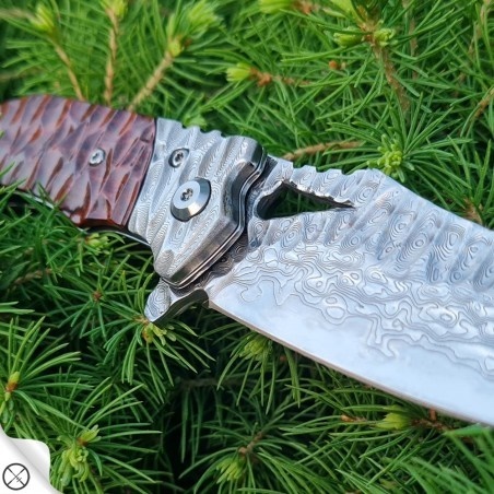 DELLINGER Tanto Dachser VG-10 Damascus nůž zavírací 