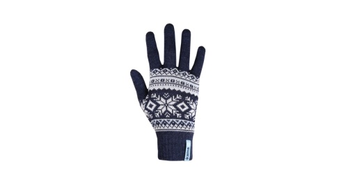 Pletené Merino rukavice Kama R108 108 - tmavě modrá