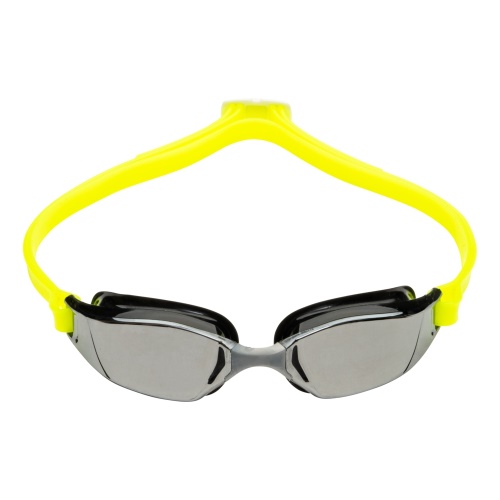 AQUA SPHERE plavecké brýle XCEED silver titanium mirror černé/žluté