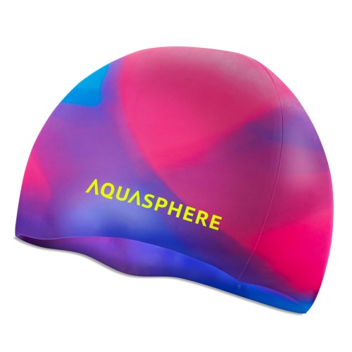 AQUA SPHERE Plain Silicone Cap Multicolor/Yellow Limited Edition