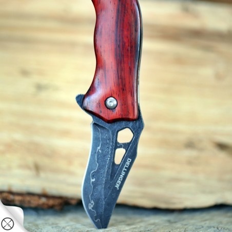 DELLINGER Mukudori Black Coating VG-10 Damascus nůž zavírací 