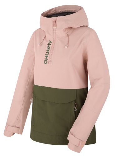 Husky Dámská outdoor bunda Nabbi L lt. pink/khaki