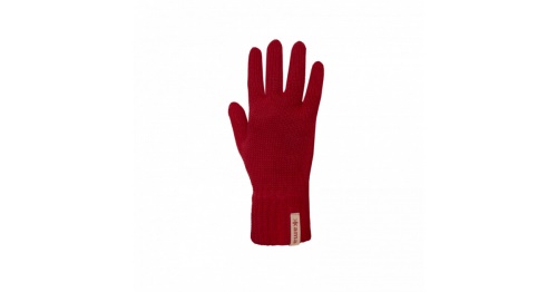 Pletené Merino rukavice Kama R101 124 - tmavě červená
