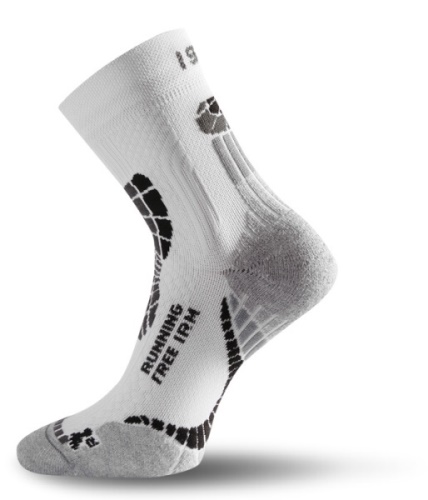 Běžecké ponožky LASTING IRM bíločerné